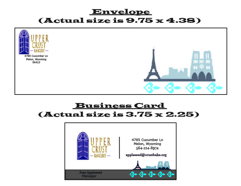 business card/envelope